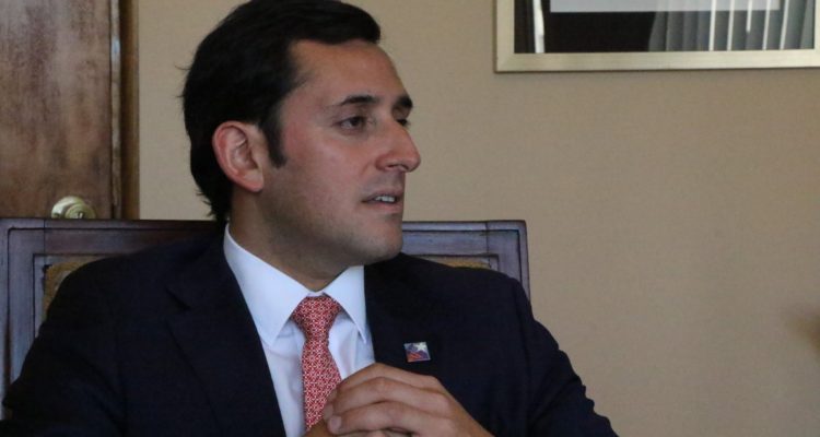 Gino Mosso cuando aún estaba en el cargo en abril | Twitter | @GoberdeConce