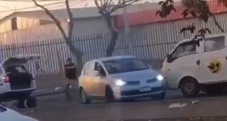 PDI herida a bala en Pudahuel | Captura de pantalla
