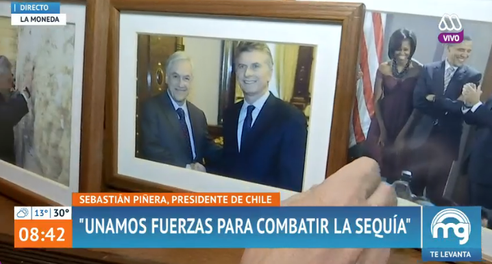 Con Macri y los Obama | Captura