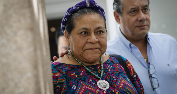 La Premio Nobel de la Paz, Rigoberta Menchú |  Sebastian Beltran | Agencia Uno
