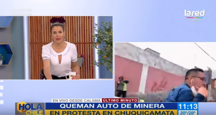 Equipo de Hola Chile es atacado con piedras mientras despachaban en vivo  desde Calama | TV y Espectáculo | BioBioChile