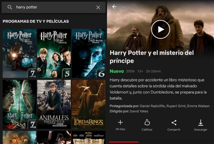 Harry Potter en Amazon Prime Video