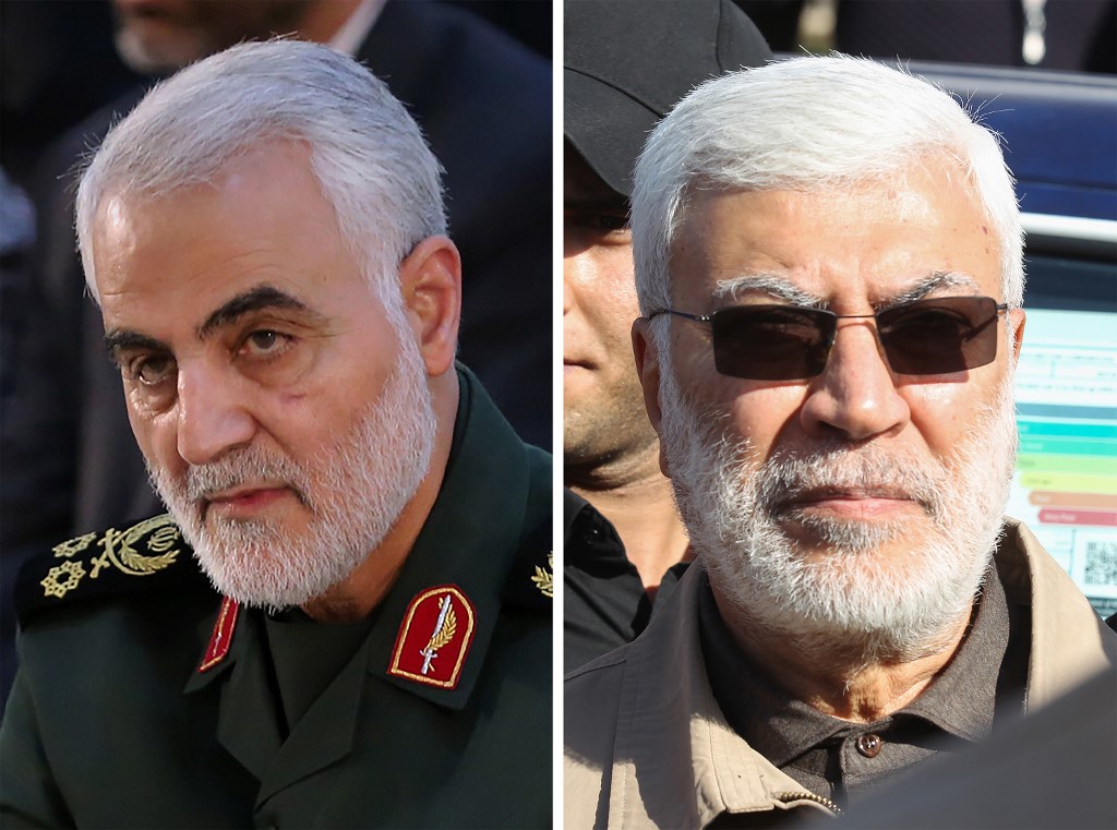  Qasem Soleimani  y Abu Mahdi al-Muhandis | ARCHIVO | AFP 