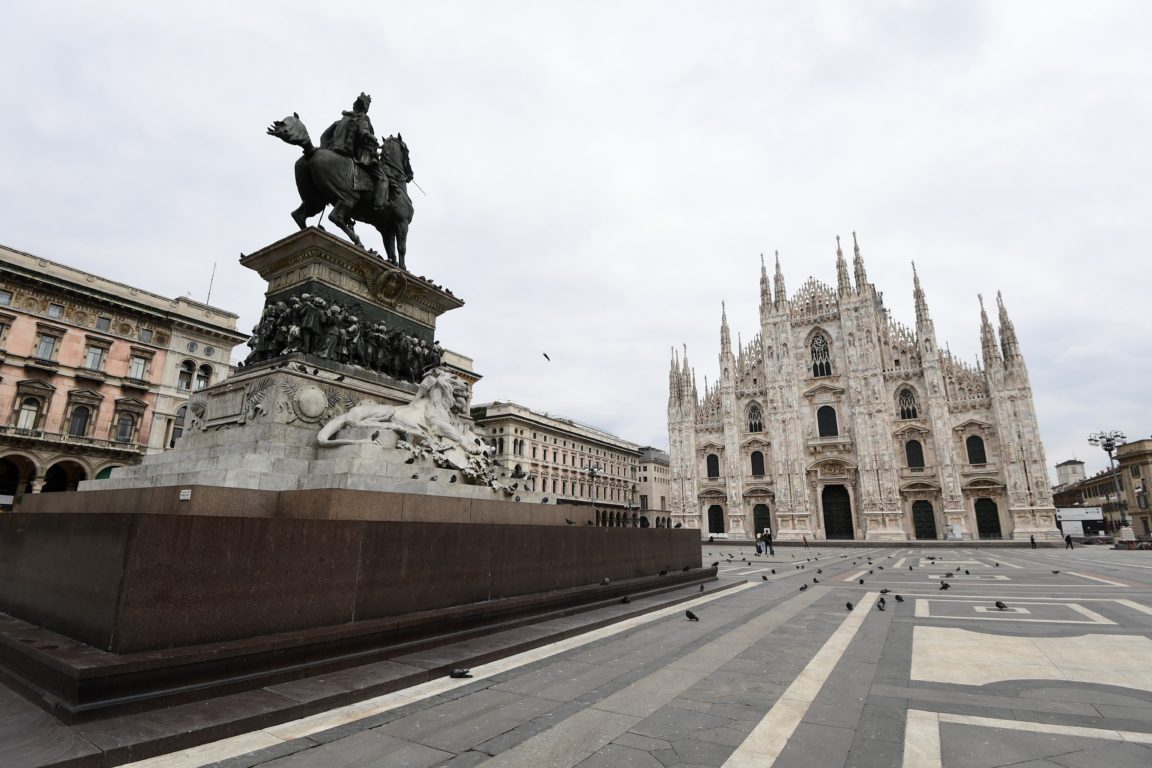 Piazza del Duomo Milan / Miguel Medina / AFP