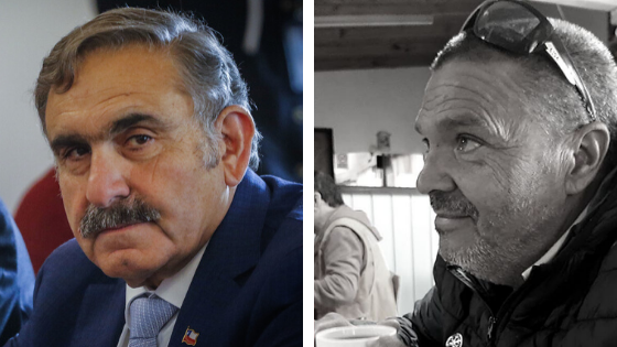 A la izquierda: Víctor Manoli, intendente de La Araucanía – Agencia UNO | A la derecha: Juan Barrios, camionero muerto tras ataque incendiario – RRSS