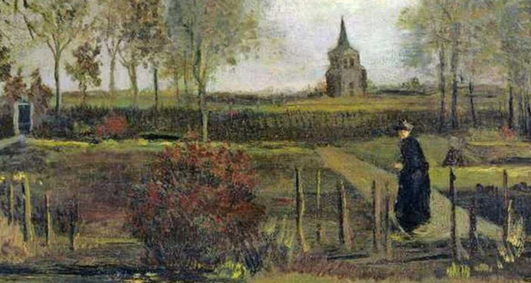 Le jardín du presbytère de Nuenen au printemps | Museo Groninger