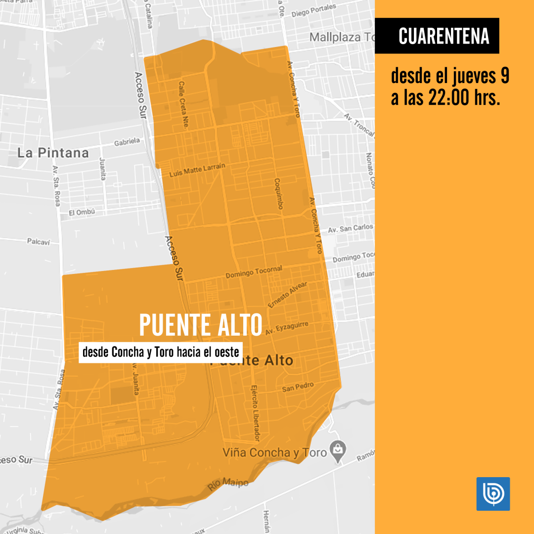 Explicado Con Mapas: Estas Son Las Zonas De Santiago, Ñuñoa Y Puente ...