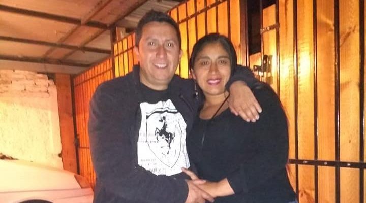 Fabiola Campillai y su esposo