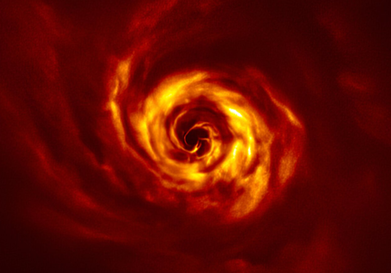 Imagen obtenida por SPHERE del disco que hay alrededor de AB Aurigae