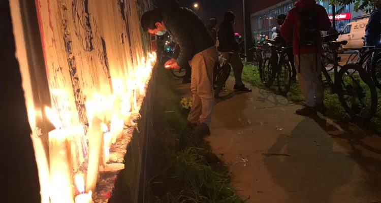 Hugo Oviedo (RBB) | Velatón de ciclistas en el lugar del atropello