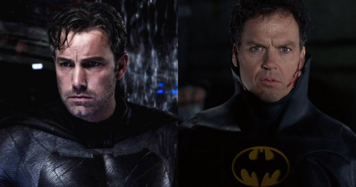 Ben Affleck y Michael Keaton como Batman