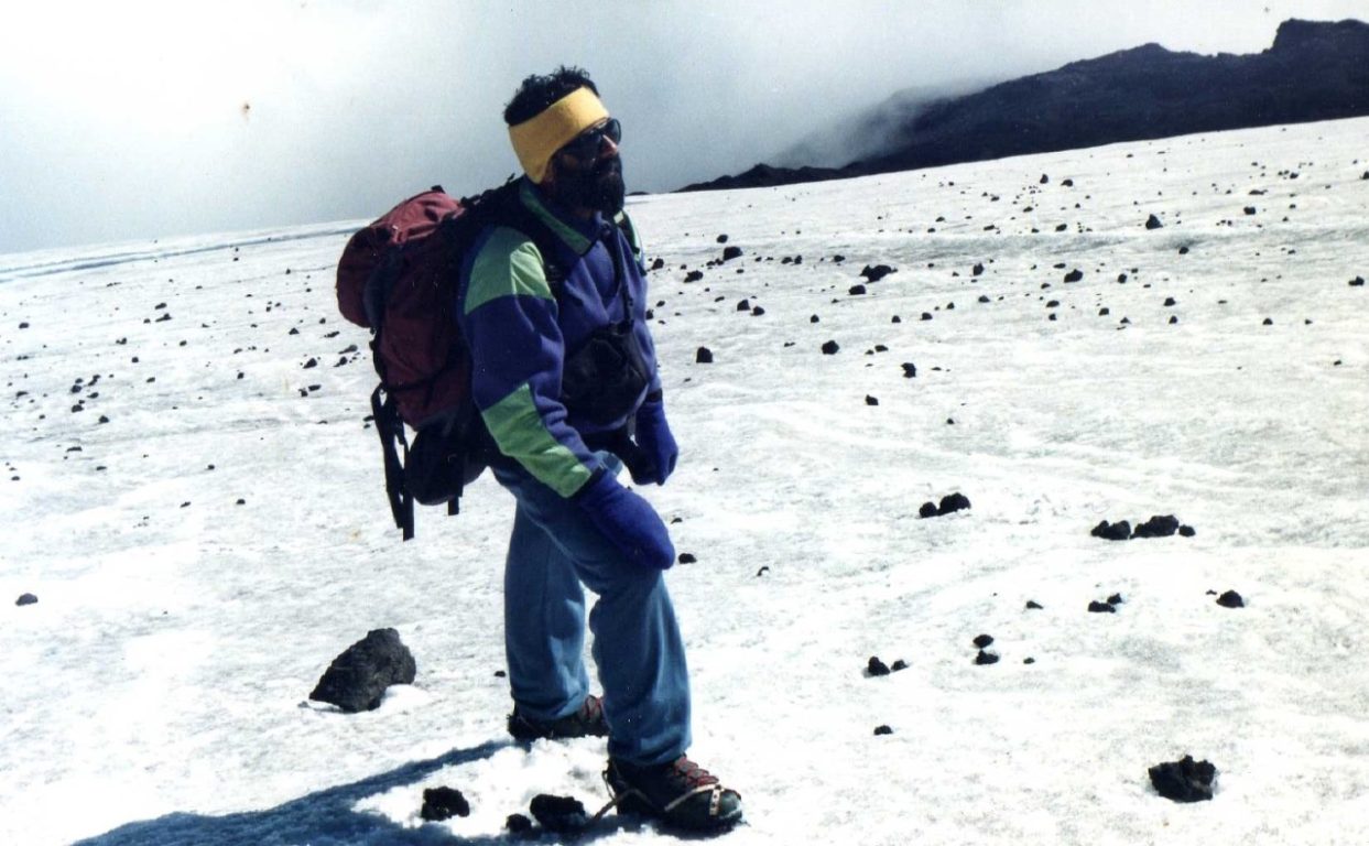 Ricardo en una de sus excursiones, 1999