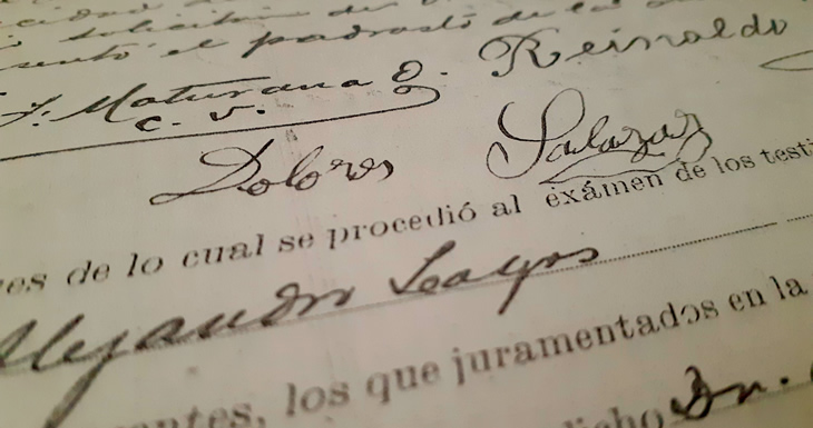 Firma de Francisca Dolores al casarse | Gonzalo Luengo