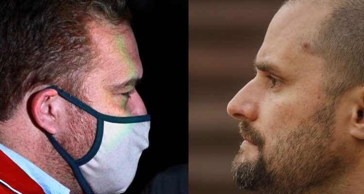 El intendente Sergio Giacaman y el ministro Jaime Bellolio