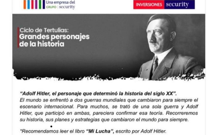 La polémica invitación del Grupo Security.