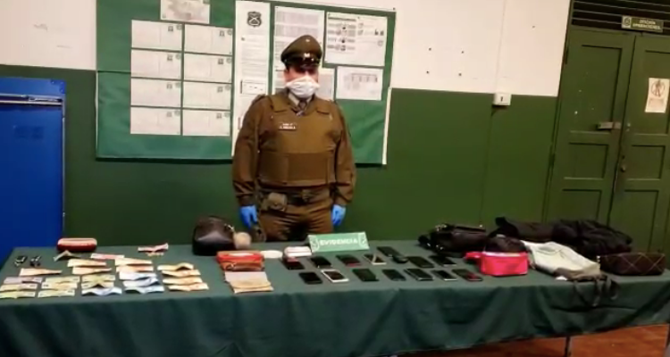 Especies que habrían robado los individuos | Carabineros