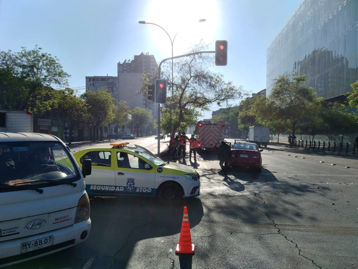 Accidente de tránsito en Santiago
