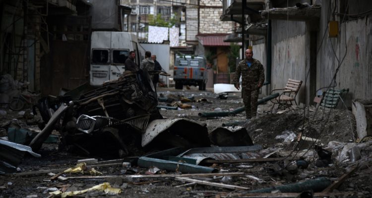 Daños en Stepanakert | Davit Ghahramanyan | NKR Infocenter | AFP