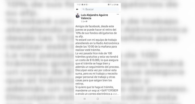 Imagen revelada por las AFP