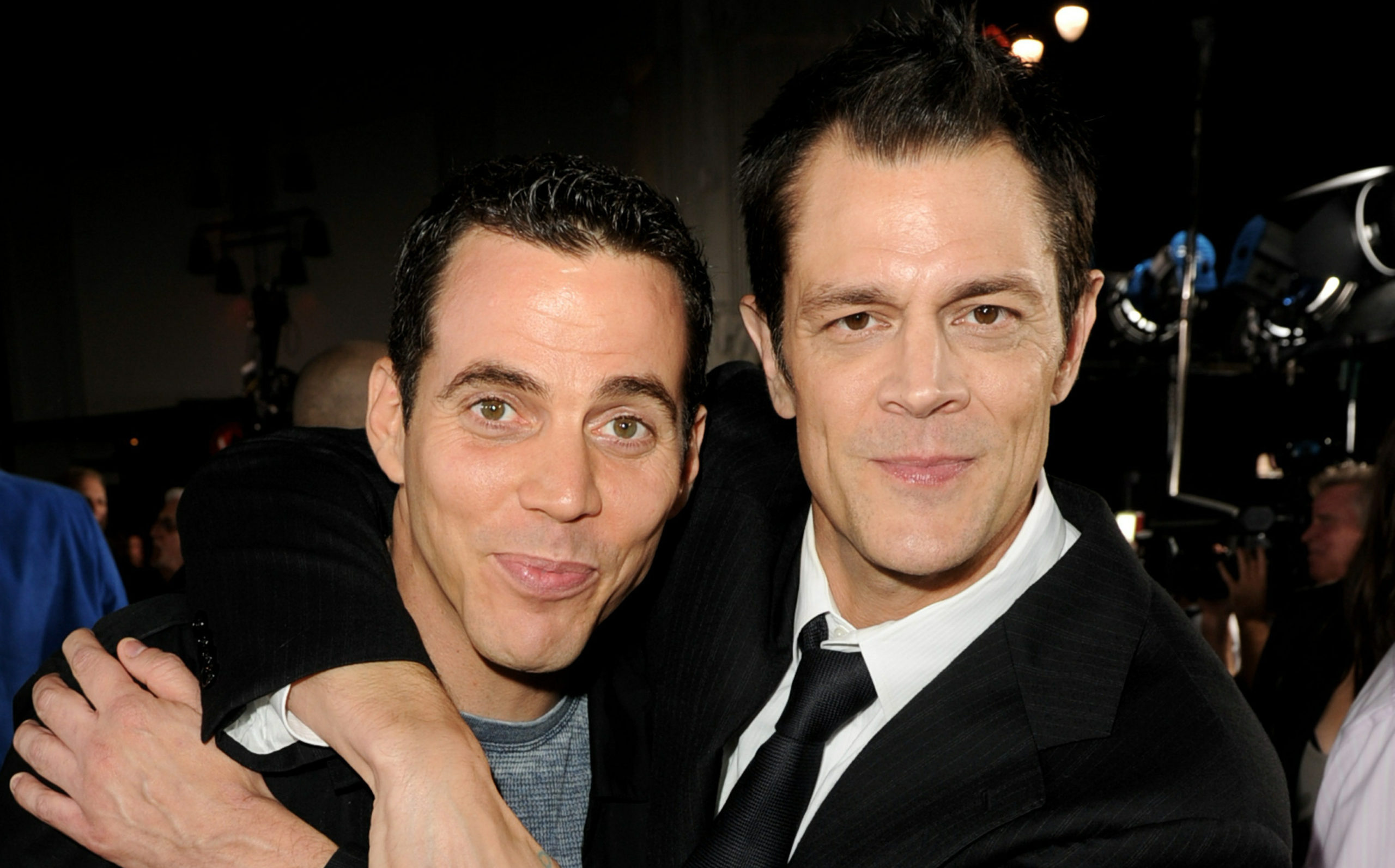 Steve O y Johnny Knoxville en 2010 | Agence France-Presse