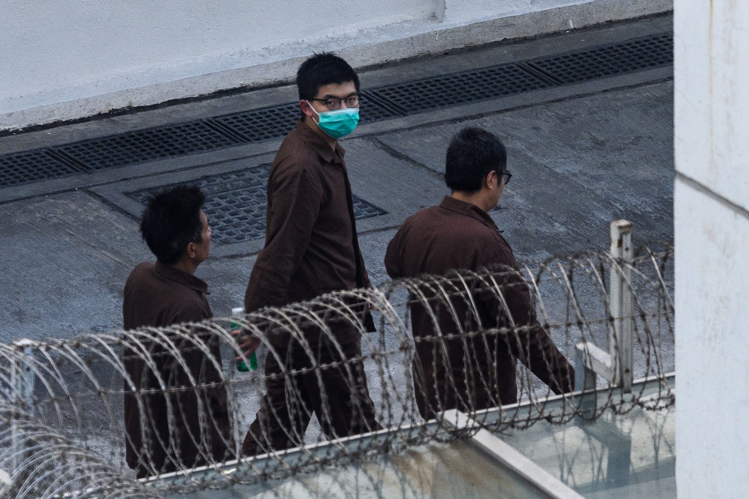 Joshua Wong (al centro) |Anthony Wallace | Agence France-Presse