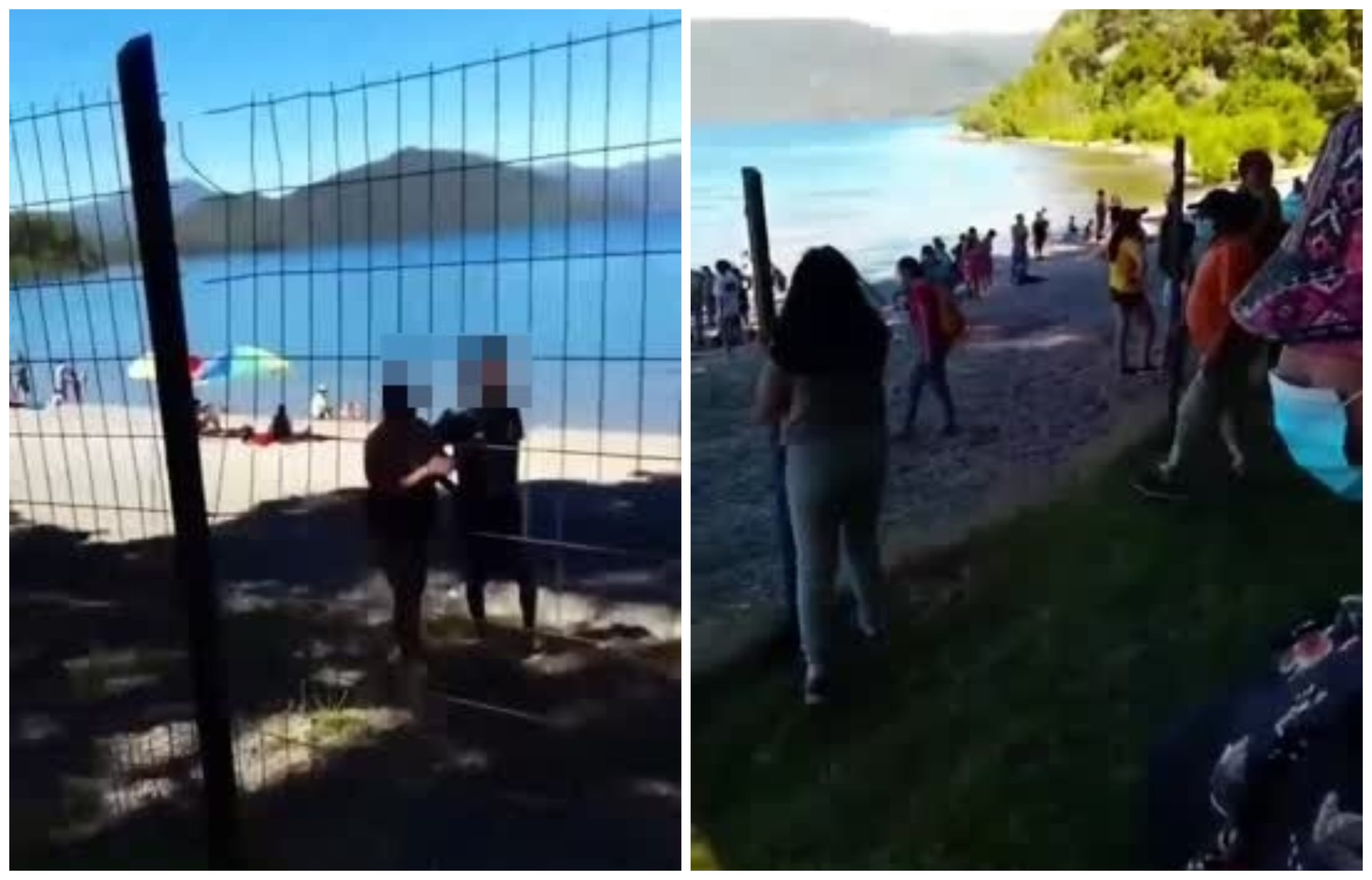 Captura de video | Vecinos abren acceso a la playa