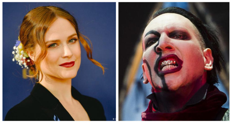 Evan Rachel Wood y  Marilyn Manson