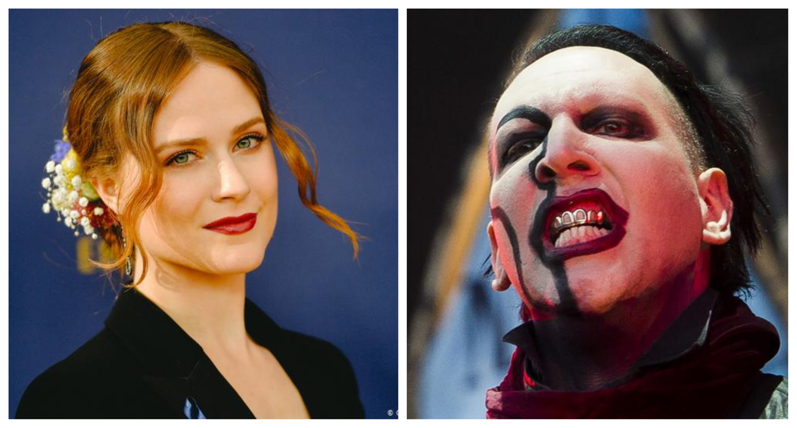 Evan Rachel Wood y  Marilyn Manson