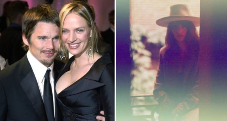 Ethan Hawke, Uma Thurman y Maya Ray | Instagram