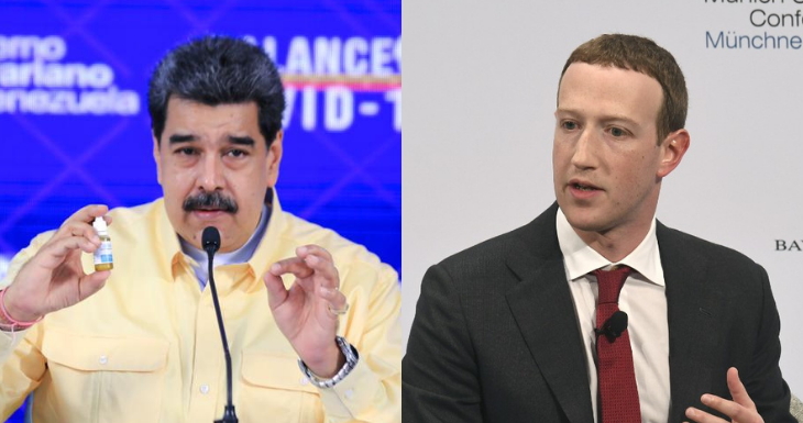 ARCHIVO | Nicolás Maduro – Twitter | Mark Zuckerberg – Christof Stache – AFP