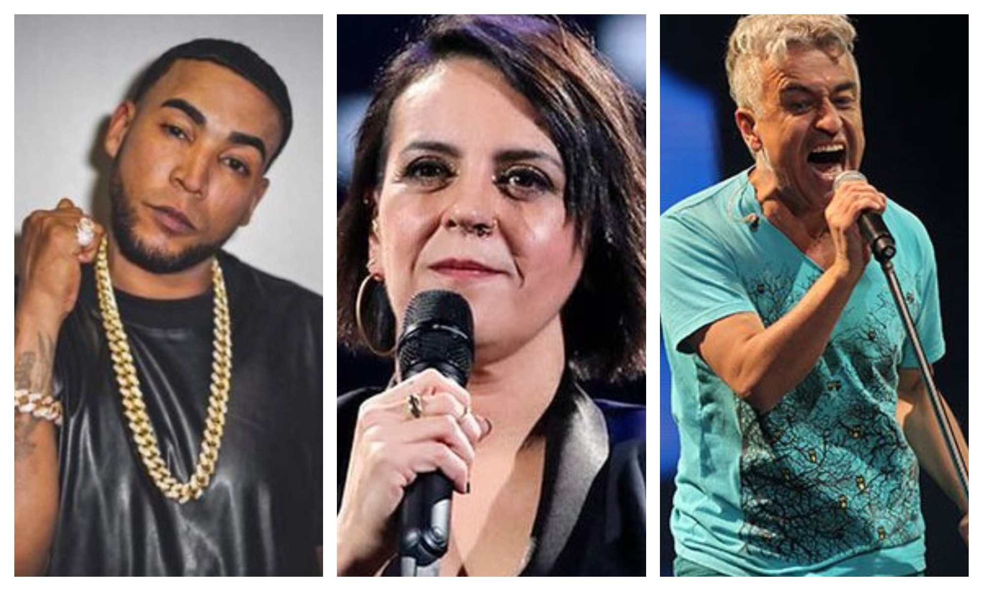 Don Omar, Jani Dueñas y Jorge González | Archivo