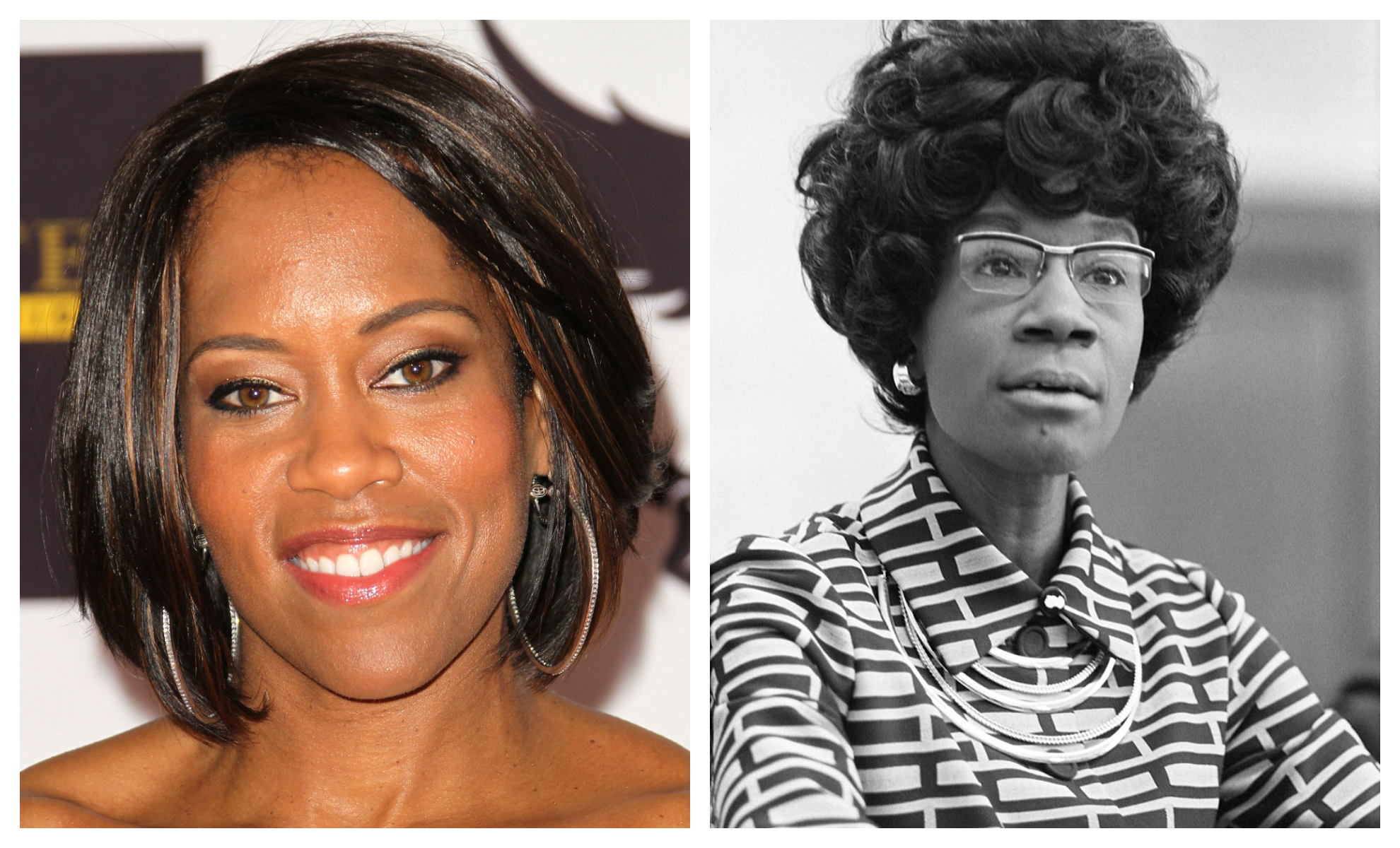Regina King y Shirley Chisholm | Wikipedia