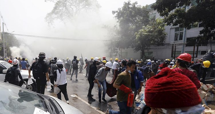 Protestas en Birmania