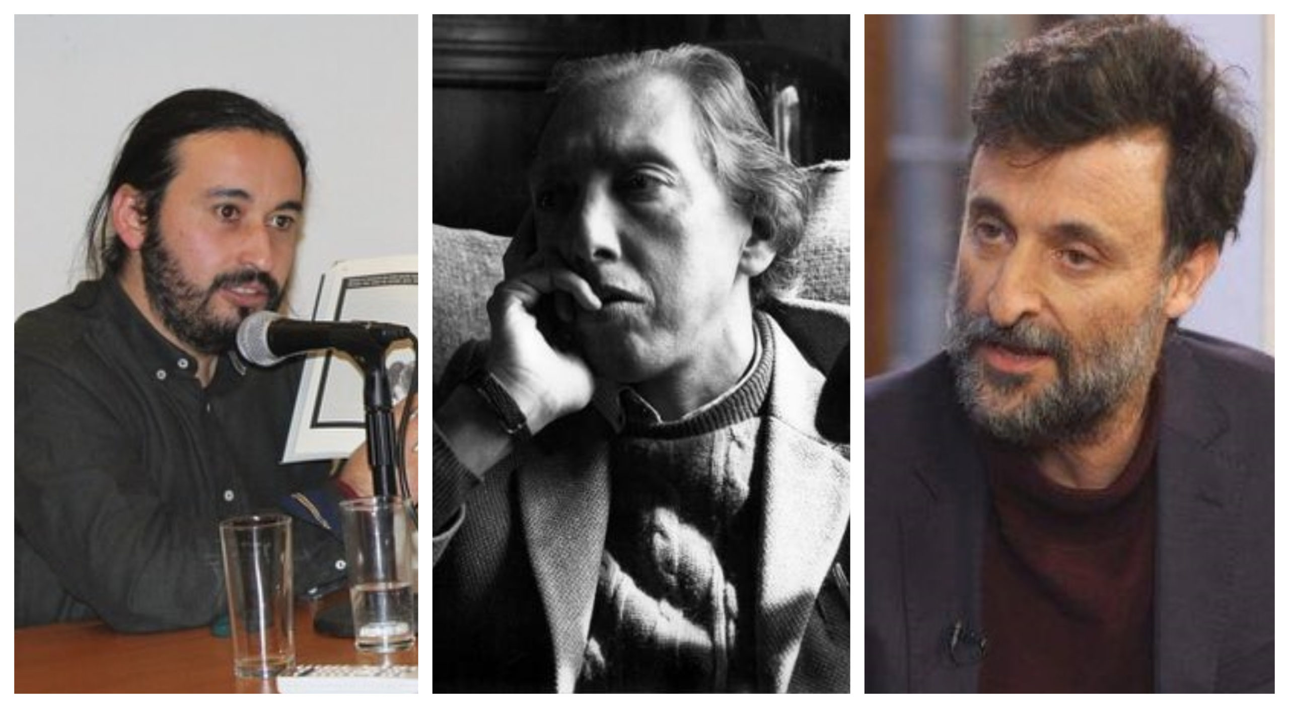 Jorge Polanco, Juan Luis Martínez y Cristian Warnken 