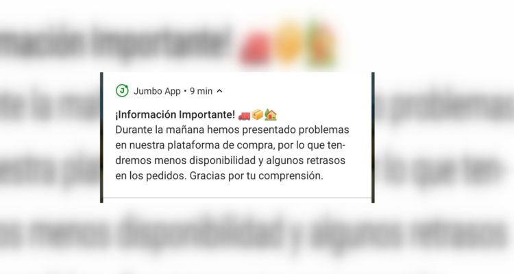 Notificación App Jumbo