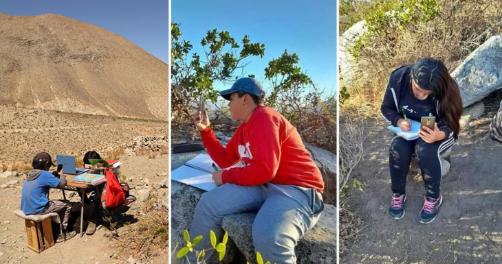 De izquierda a derecha: Manuel y Andry | Foto: Elqui Global | Publicación del diputado Diego Ibáñez | Edición BBCL