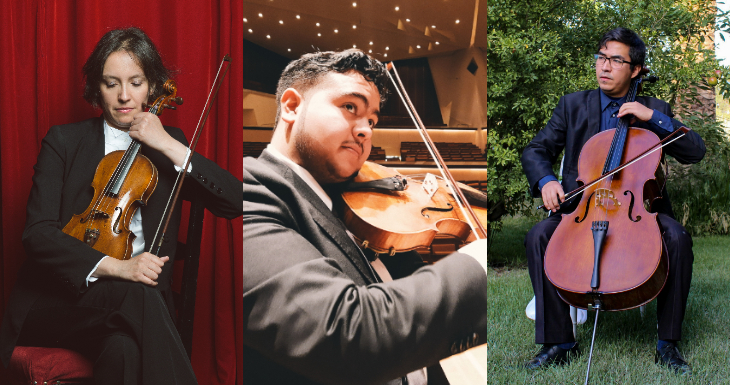 Alejandra Urrutia, Samuel Poblete y Salvador Palominos