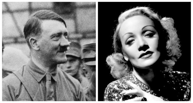 Adolf Hitler y Marlene Dietrich 
