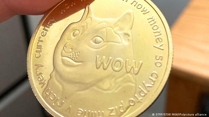 El logo de la criptomoneda Dogecoin, el perro meme | DW

