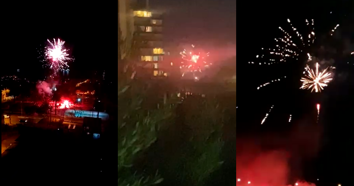 Fuegos artificiales son avistados en diversos puntos del país | Nacional | BioBioChile