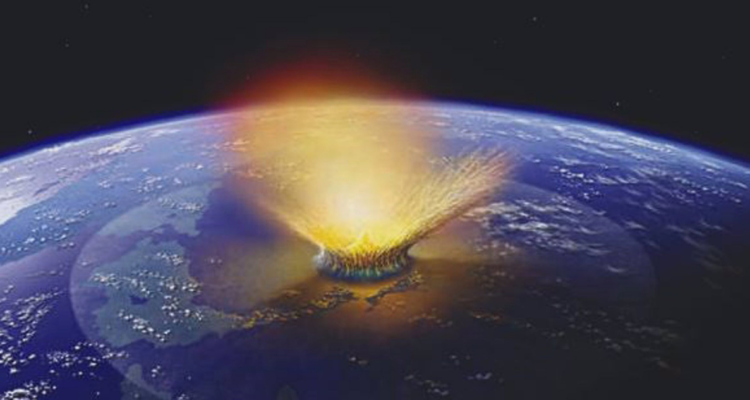 Ilustración del impacto de un gran asteroide contra la Tierra – SWRI/DON DAVIS