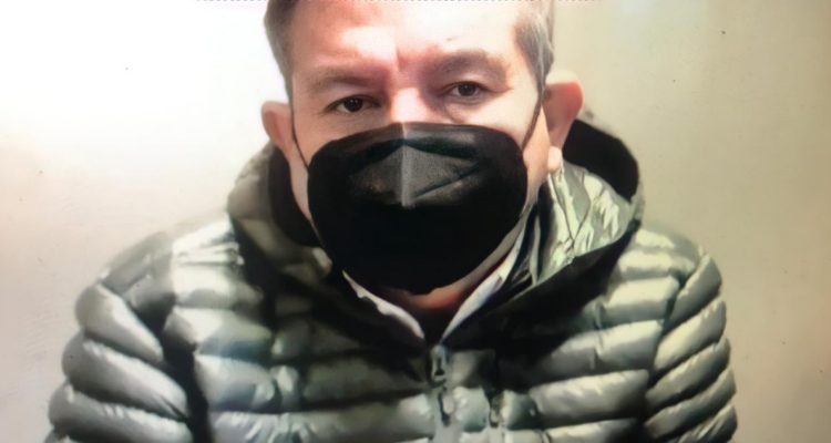 Miguel Ángel Aguilera en su control de detención