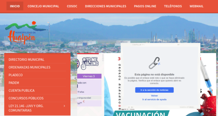 facebook cuenta hualpén