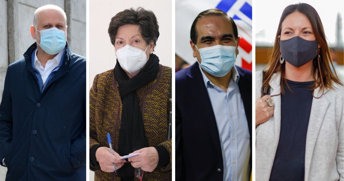 Algunos de los timoneles de los partidos que conformarán la lista parlamentaria de Nuevo Pacto Social | Agencia UNO