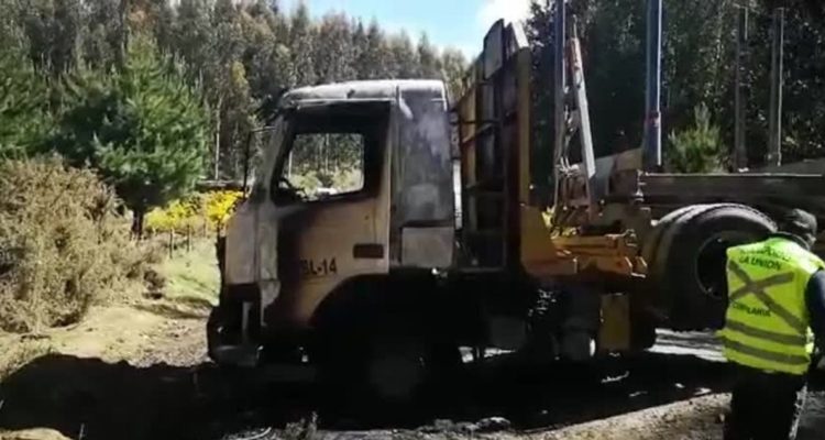 Ataque incendiario en Lebu