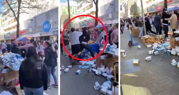 Gresca en Paseo Peatonal de Concepción