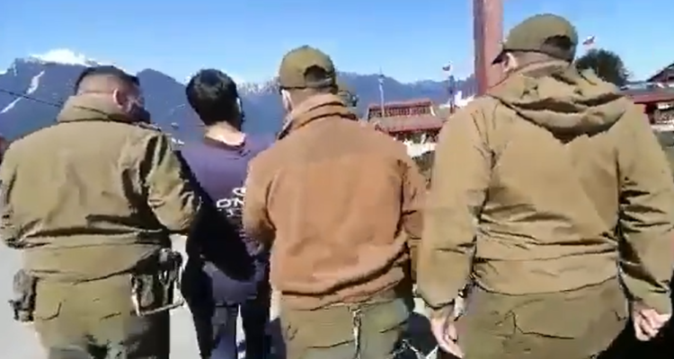 Captura de video compartido por redes sociales