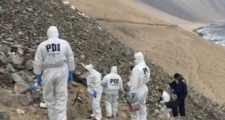 dos cuerpos calcinados