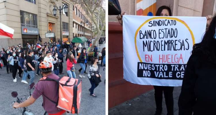 huelga sindicato banco estado