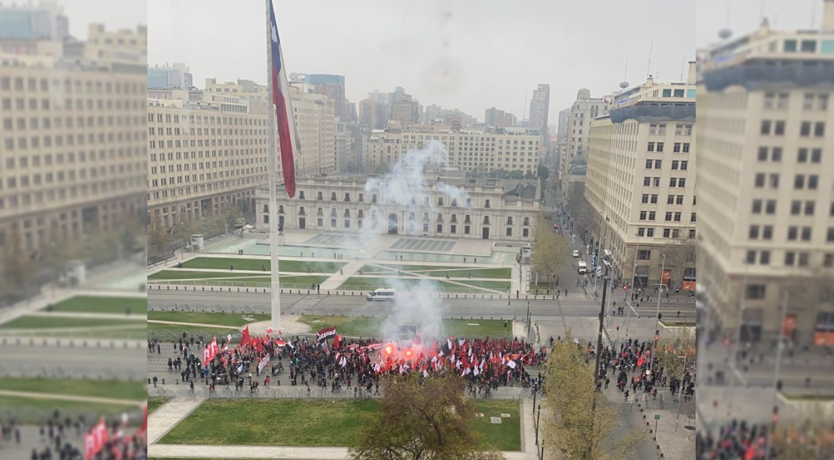 Incidentes frente a La Moneda